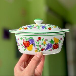 VTG Dainty Fruit Double Layered Mini Cottagecore Bakeware Pan Kitchenware